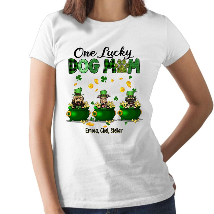 Lucky Dogs - Personalized Gifts Custom Dog Shirt for Dog Mom, Dog Lovers