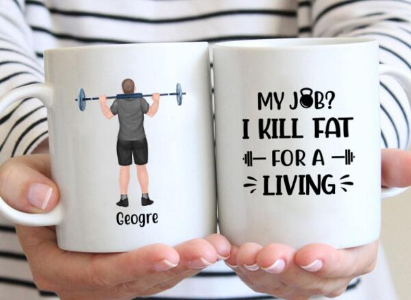 Personalized Mug, Personal Trainer Man, Gift for Gym Lovers