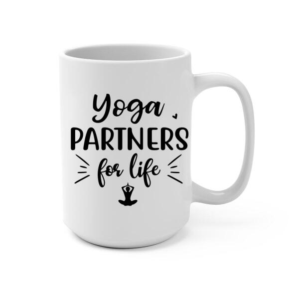 Personalized Mug, Yoga Girl With Pets, Custom Gift For Yoga, Dog And Cat Lovers