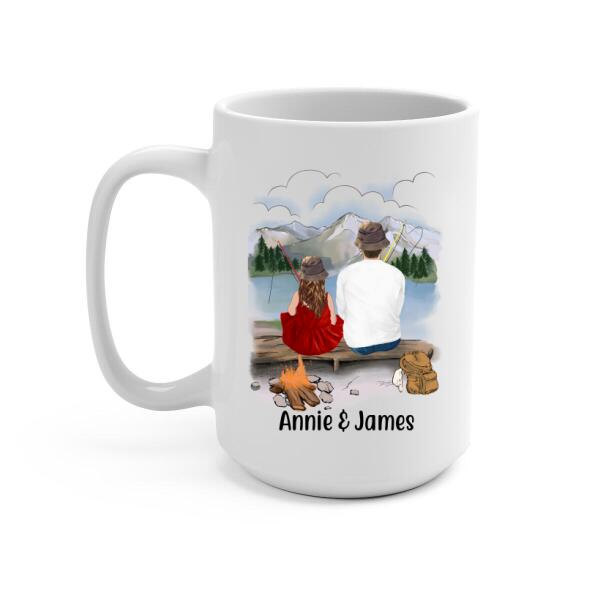 Personalized Mug, Fishing Partners, Fishing With Kids, Custom Gift For Fishing Lovers