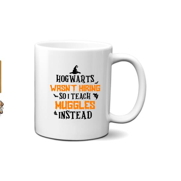 Personalized Mug, You Can't Scare Me I'm A Teacher - Halloween Gift, Gift For Teachers And Dog Lovers, Cat Lovers