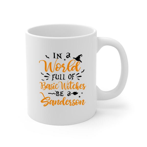 Personalized Mug, Buckle Up Buttercup - Witch Sisters, Gifts For Halloween Friends