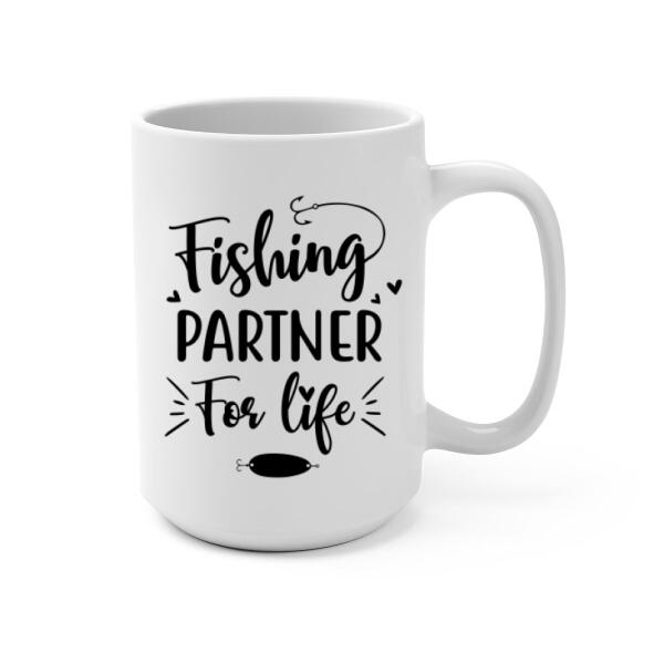Personalized Mug, Fishing Woman With Dogs, Gift For Fishers And Dog Lovers