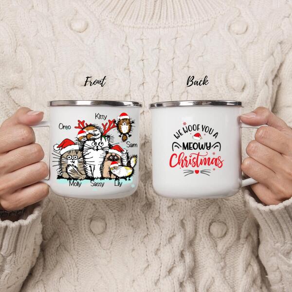 Personalized Mug, Funny Cats - Up To 6 Cats, Christmas Gift for Cat Lovers