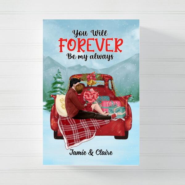Personalized Canvas, All I Want For Christmas Is You, Gift For Couples