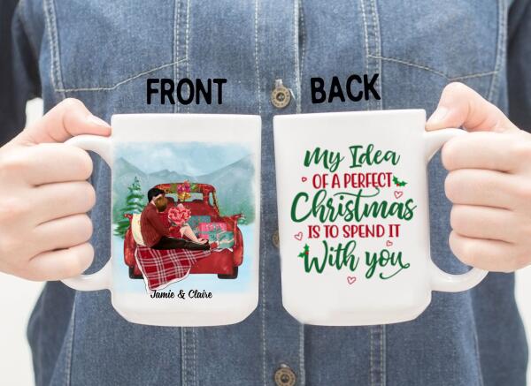 Personalized Mug, All I Want For Christmas Is You, Christmas Gift For Couples