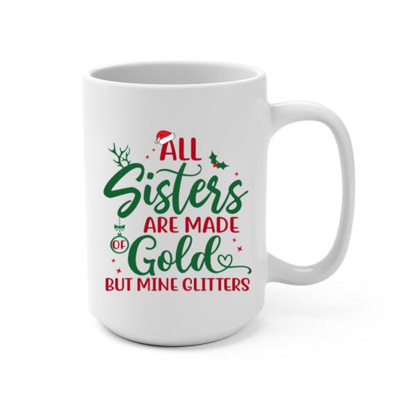 Personalized Mug, Up To 4 Girls, Christmas Besties, Christmas Gift For Sisters, Best Friends