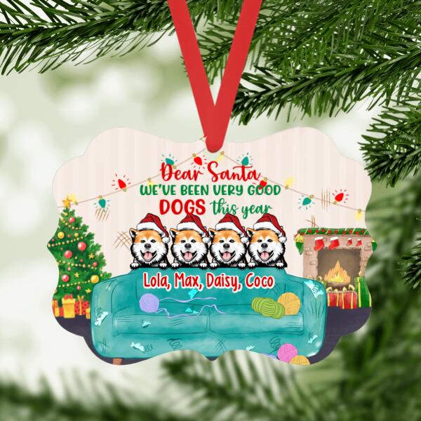 Personalized Ornament, Dear Santa I've Been A Very Good Dog This Year, Christmas Gift For Dog Lovers