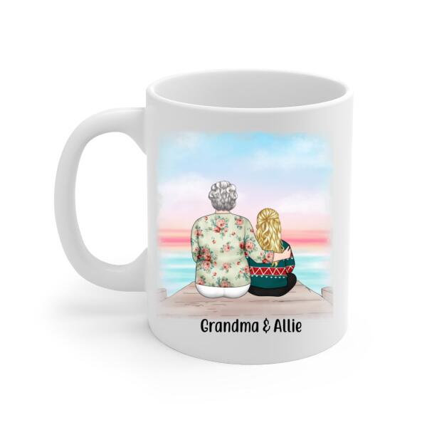 To My Granddaughter From Grandma - Personalized Gifts Custom Mug For Grandma For Granddaughter