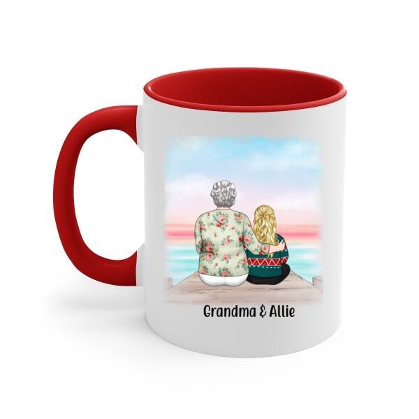 To My Granddaughter From Grandma - Personalized Gifts Custom Mug For Grandma For Granddaughter