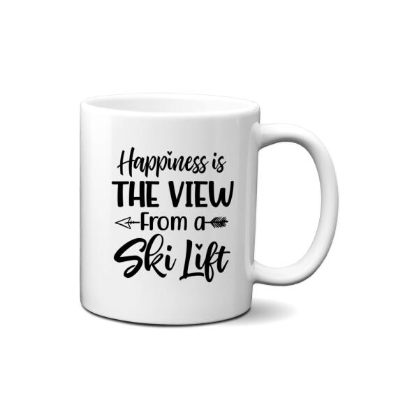 Personalized Mug, Ski Lift Family, Gift For Winter And Ski Lift Lovers