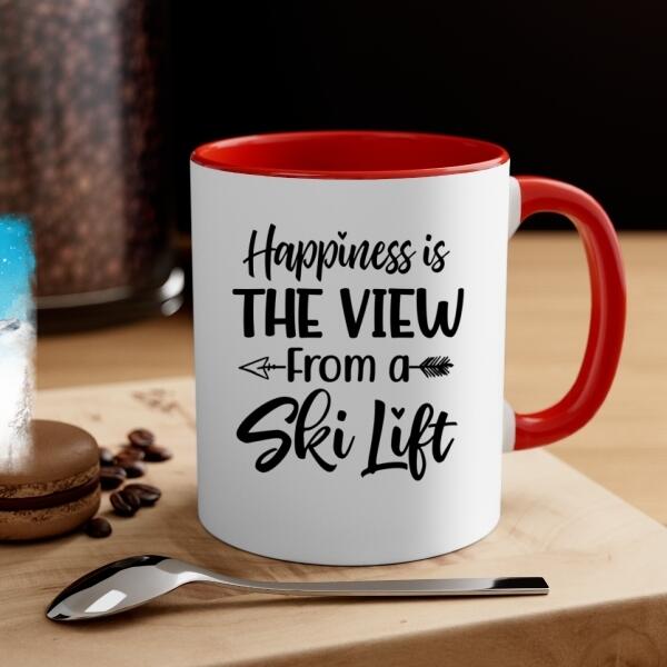 Personalized Mug, Ski Lift Family, Gift For Winter And Ski Lift Lovers