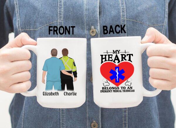 Personalized Mug, Custom First Responders Firefighter Nurse EMT Paramedic Couples