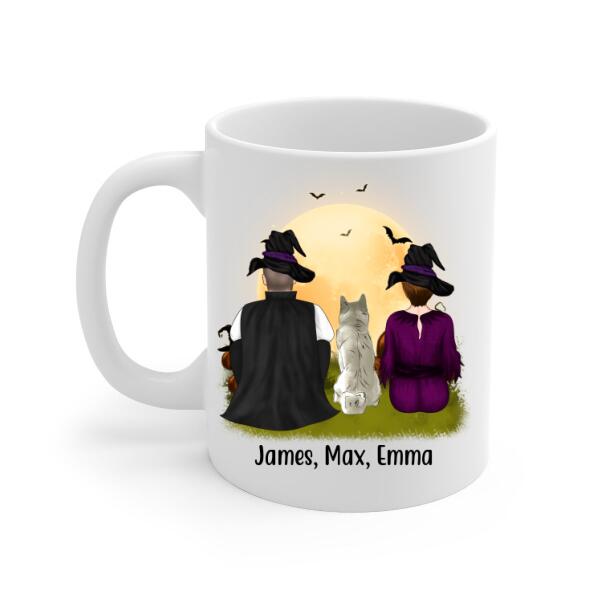 Personalized Mug, Halloween Is Better With Dogs - Couple Gift, Gift For Halloween And Dog Lovers