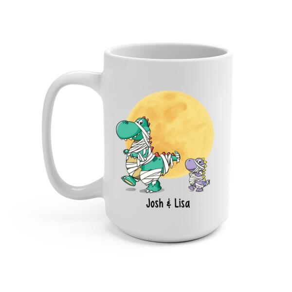 Personalized Mug, Trick Rawr Treat, Dinosaur Lovers, Gifts For Halloween Family