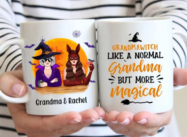 GrandmaWitch Like A Normal Grandma But More Magical - Halloween Personalized Gifts Custom Mug For Mom