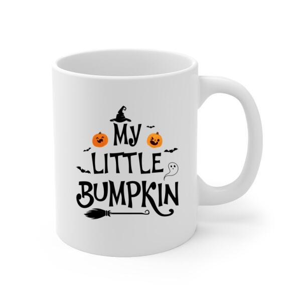 Personalized Mug, Little Bumpkin, Upload Photo Gifts, Gifts For Mom To Be, Gifts For Halloween