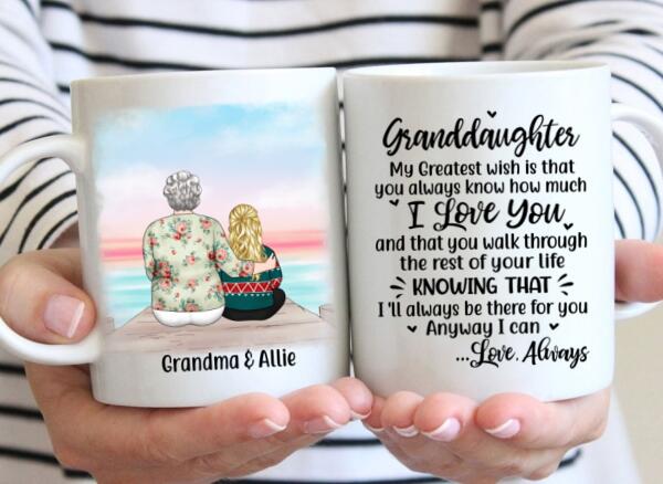 Personalized Gifts Custom Mug for Grandma - To My Granddaughter