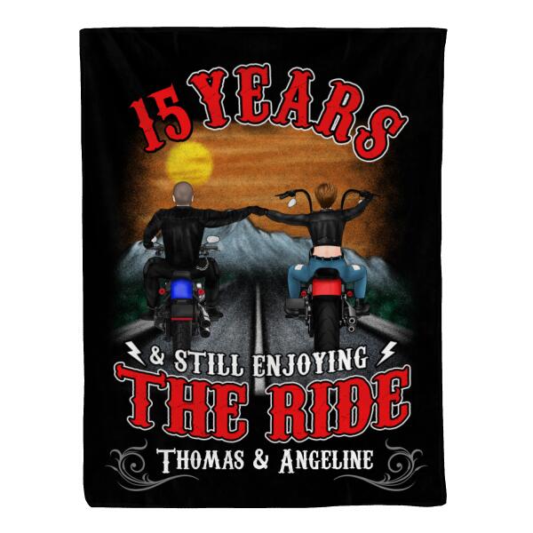 Personalized Blanket, Still Enjoying The Ride For Years, Gift For Motorcycle Lovers