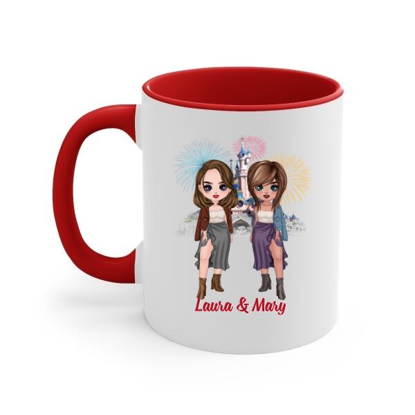 Personalized Mug, Up To 4 Girls, Christmas Gift For Best Friends, Sisters, Our Laughs Are Limitless