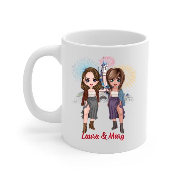 Personalized Mug, Up To 4 Girls, Christmas Gift For Best Friends, Sisters, Our Laughs Are Limitless