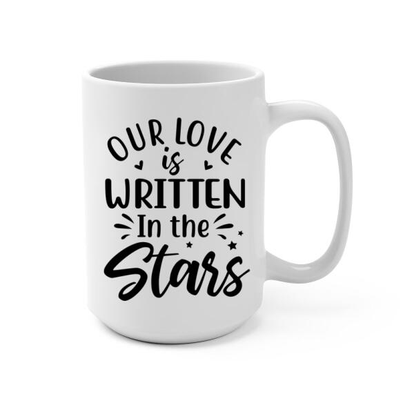 Couple with Zodiac Signs - Personalized Mug For Him, For Her, Astronomy Lovers