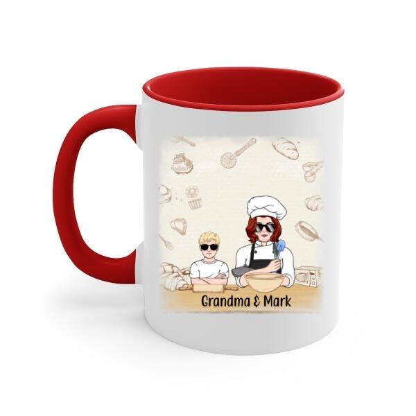 Personalized Mug, There's No Place Like Grandma's Home, Gift For Grandmother, Mother, Family