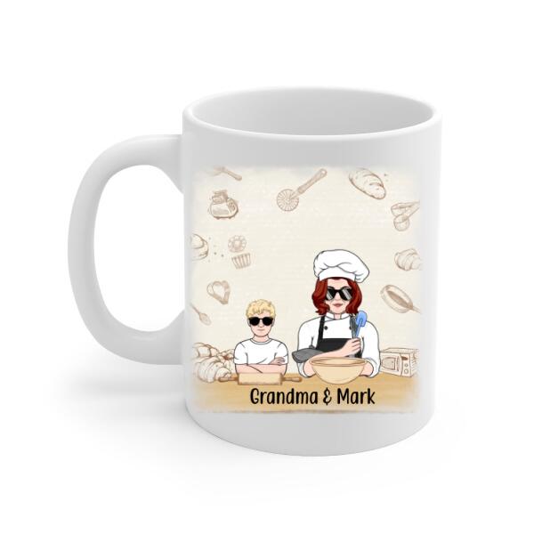 Personalized Mug, There's No Place Like Grandma's Home, Gift For Grandmother, Mother, Family