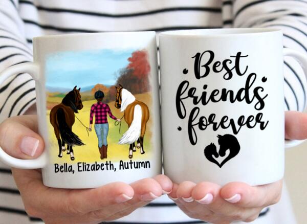 There Was A Girl Who Really Loved Horses - Personalized Mug For Her, Horse Lovers