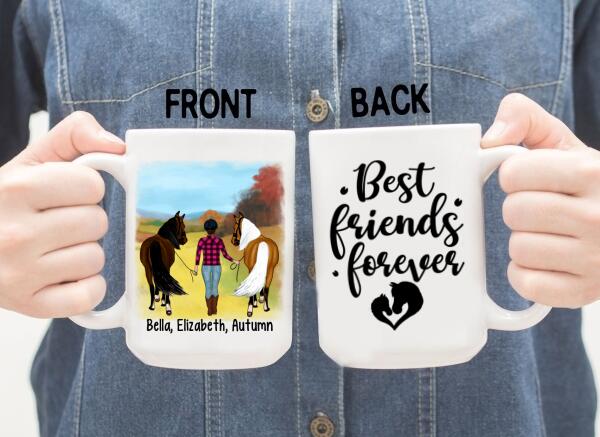 There Was A Girl Who Really Loved Horses - Personalized Mug For Her, Horse Lovers