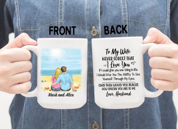 To My Wife Never Forget That I Love You - Personalized Mug For Couples, Her