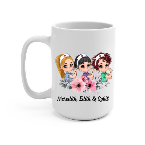 Work Made Us Colleagues - Personalized Mug For Coworkers, Friends, Nurse