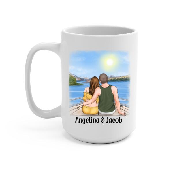 Couple at Beach You Are The Beach Bum For Me - Personalized Mug For Couples