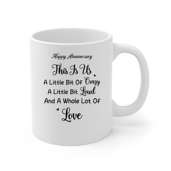Personalized Mug, Anniversary Gift for Motorcycle Couples, Wedding Anniversary