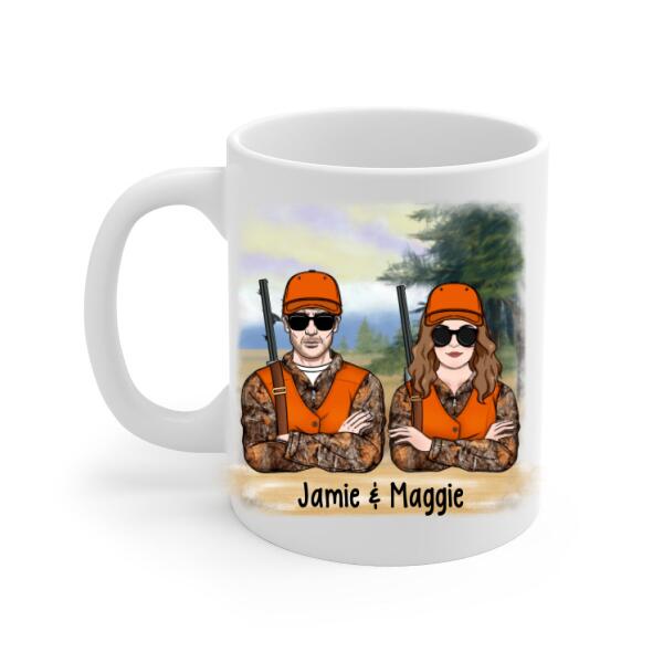 Best Buckin' Partners Ever - Personalized Mug For Couples, For Him, For Her, Hunting
