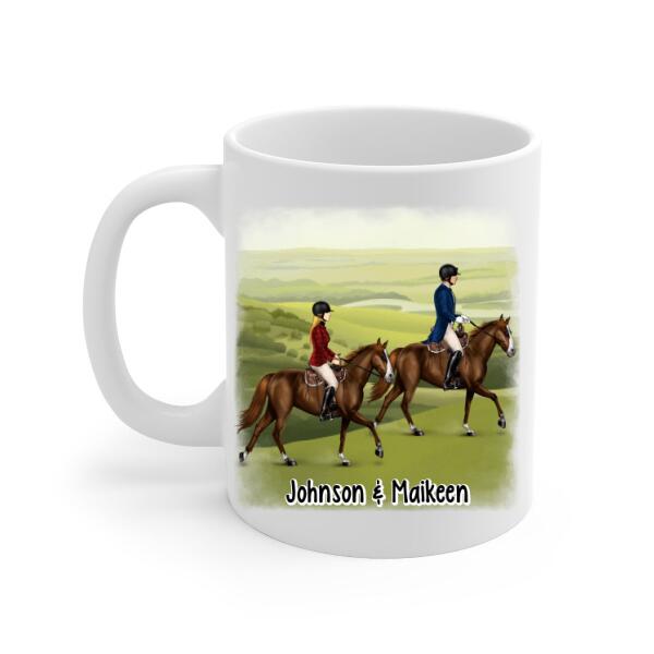 To My Wife Meeting You Was Fate - Personalized Mug For Couples, Her, Horse Lovers