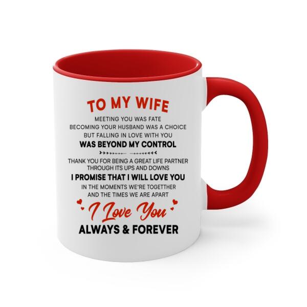 To My Wife Meeting You Was Fate - Personalized Mug For Couples, Her, Horse Lovers