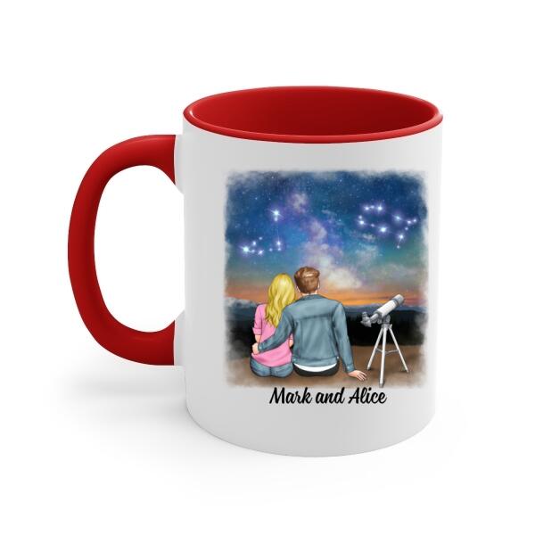 To My Wife I Love You Always And Forever - Personalized Mug For Couples, For Her, Astronomy Lovers