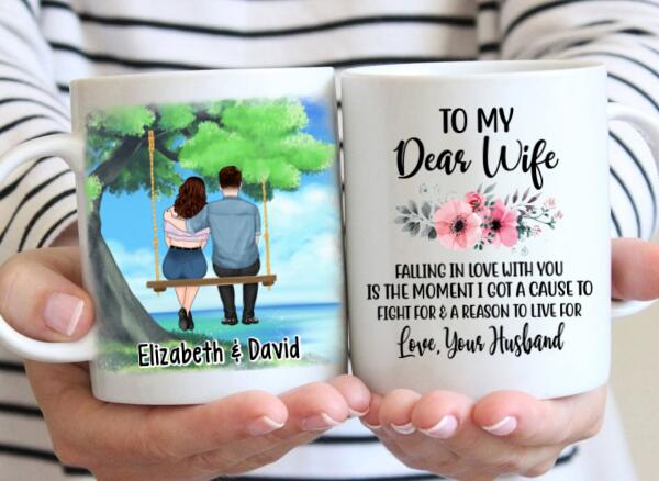 To My Wife Falling In Love With You - Personalized Mug For Couples, For Her