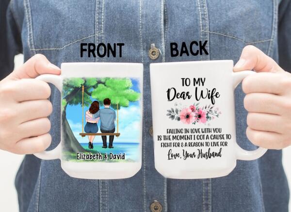 To My Wife Falling In Love With You - Personalized Mug For Couples, For Her