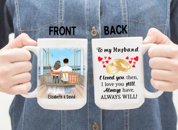 To My Husband - Personalized Gifts Custom Mug For Him For Couples For Him