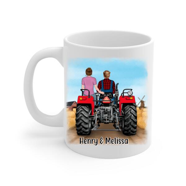 To My Husband - Personalized Gifts Custom Farmer Mug For Him For Couples - Farmer