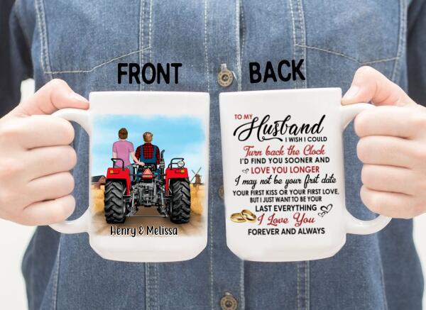 To My Husband - Personalized Gifts Custom Farmer Mug For Him For Couples - Farmer