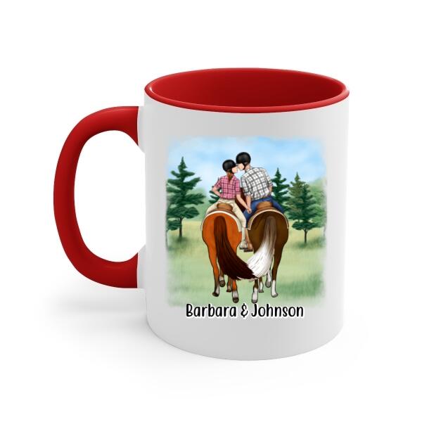 To My Husband - Personalized Gifts Custom Horse Mug For Him For Couples For Him, Horse Lovers