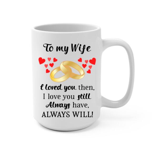 To My Wife I Will Always Love You - Personalized Mug For Couples, For Her