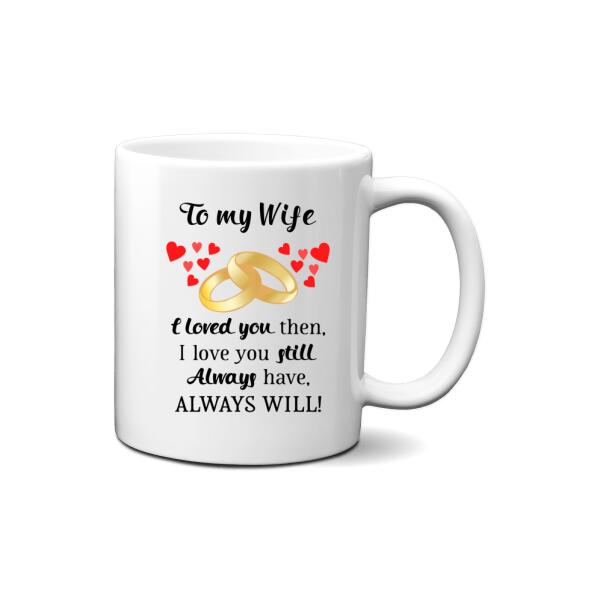 To My Wife I Will Always Love You - Personalized Mug For Couples, For Her