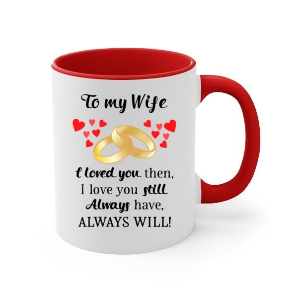 To My Wife I Will Always Love You - Personalized Mug For Couples, For Her