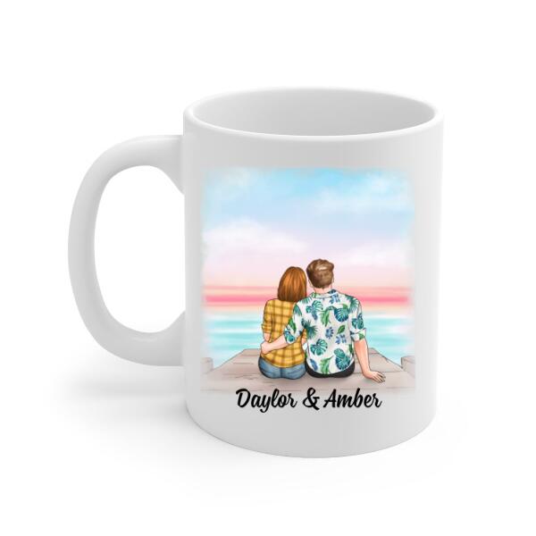 To My Gorgeous Wife Loving You Is My Life - Personalized Mug For Couples, Her