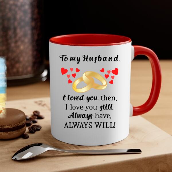 To My Husband - Personalized Gifts Custom Mug For Him For Couples For Him