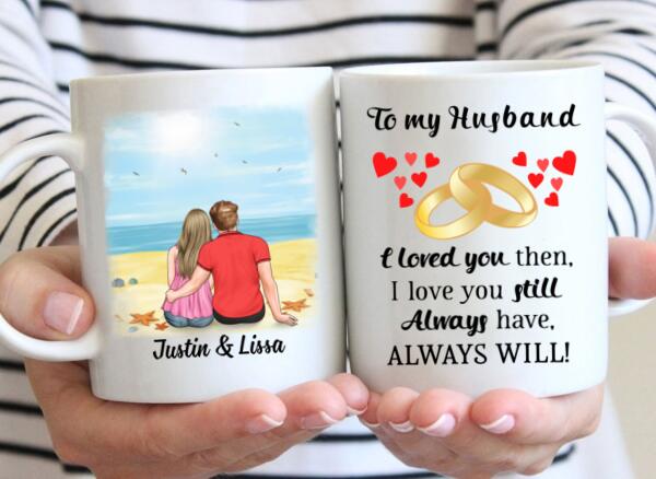 To My Husband - Personalized Gifts Custom Mug For Him For Couples For Him